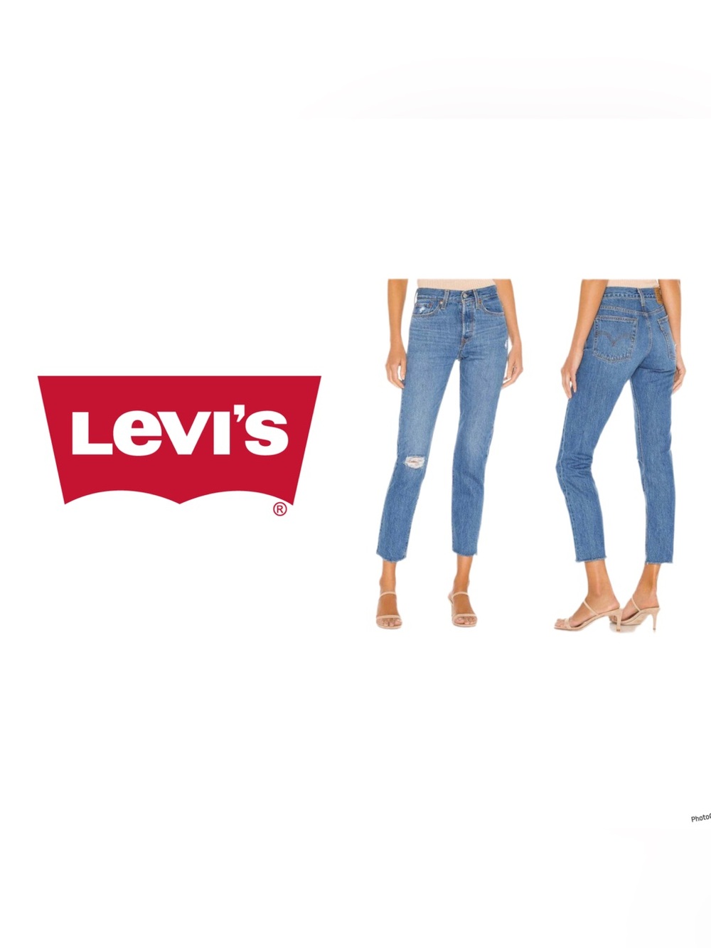 Levis wedgie jeans blue wash straight